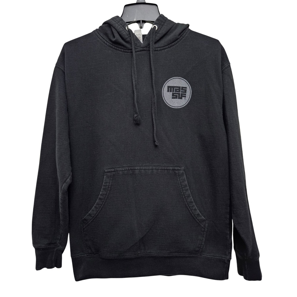 Massif Hoodie Mens Medium Black 25th Anniversary‎ Graphic Pullover Outdoor Logo